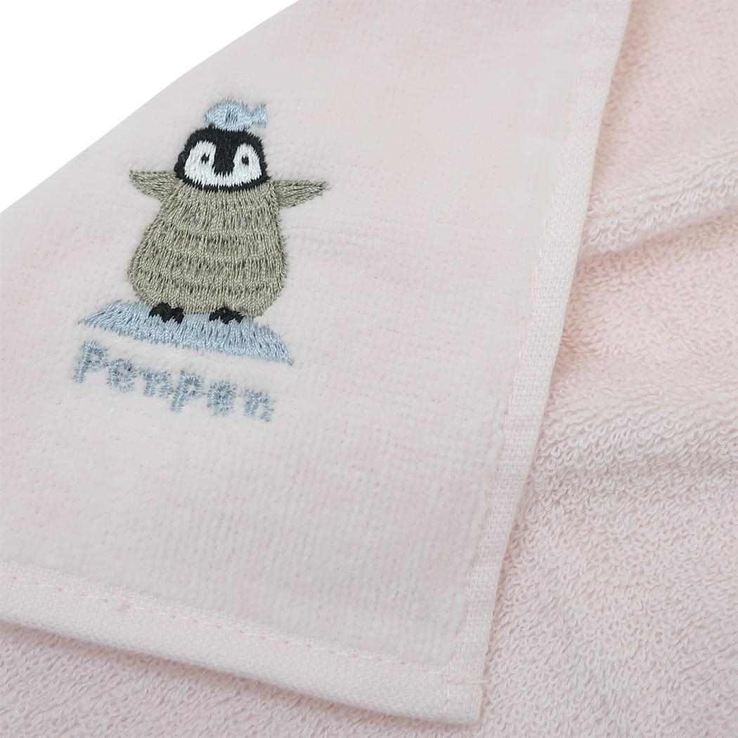 アニマル刺繍タオルハンカチ ミニタオル ペンペン アニマル ミントイン 汗拭きタオル かわいい メール便可