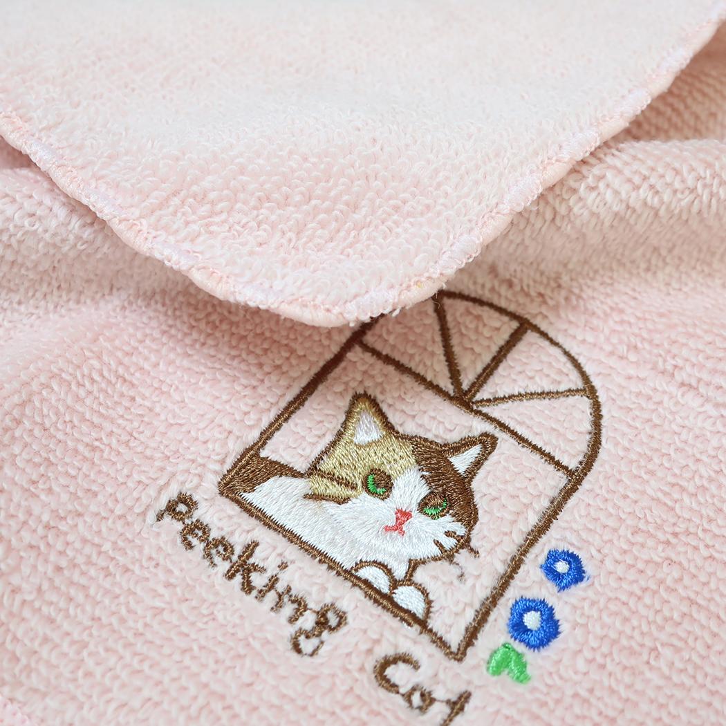 ミニタオル 花窓刺繍タオルハンカチ くるみ ミントイン