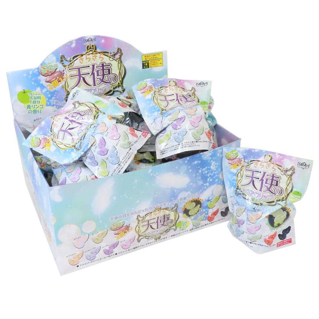 きらきら天使のヘアクリップ 全11色 24個入セット 入浴剤 アドバンス 子供とお風呂 まとめ買い おもしろ 雑貨
