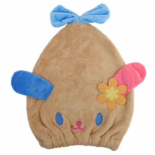 ウサハナ キャップタオル 三角ヘアキャップ 日焼け サンリオ 畑山商事