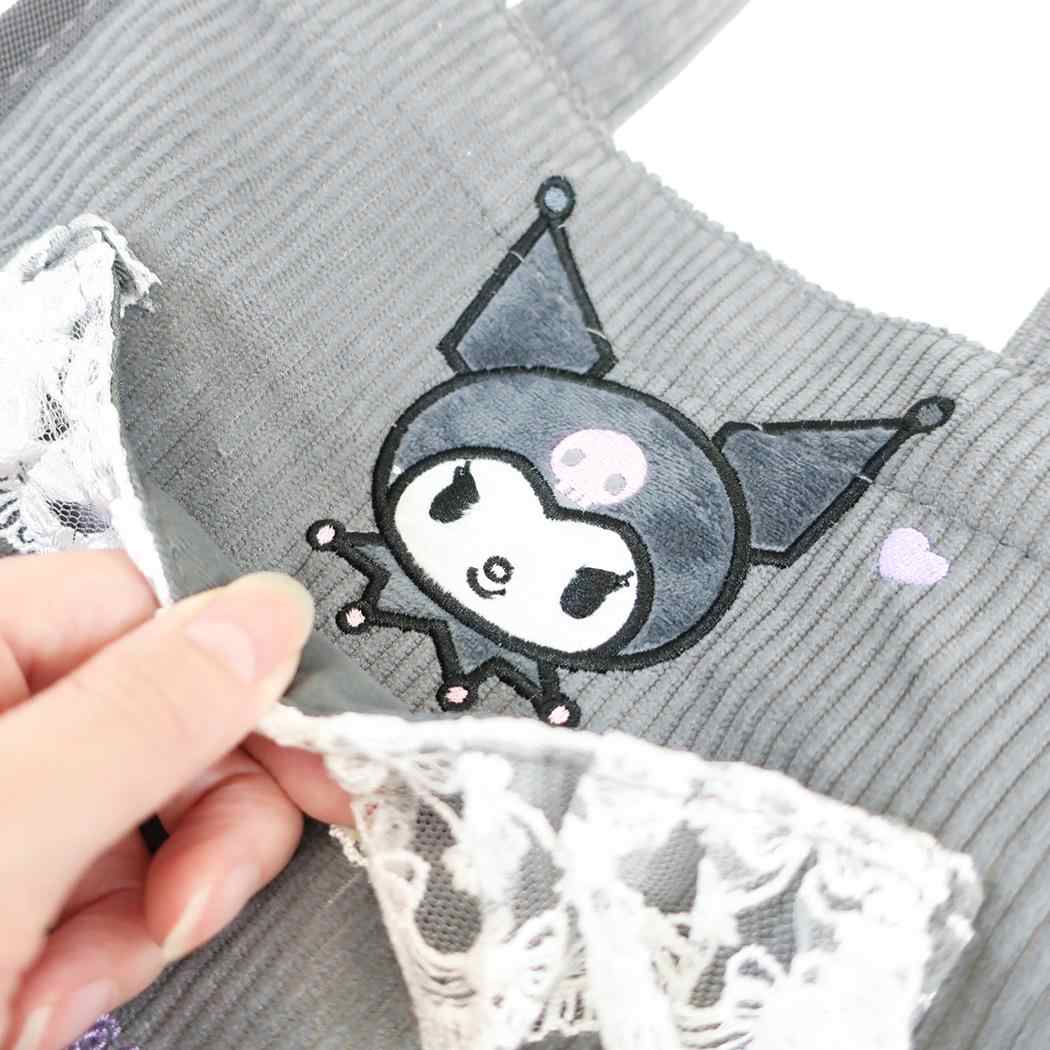 サンリオ ミニトート フリル付き ランチ トートバッグ コーデュロイ クロミ Sanrio 畑山商事