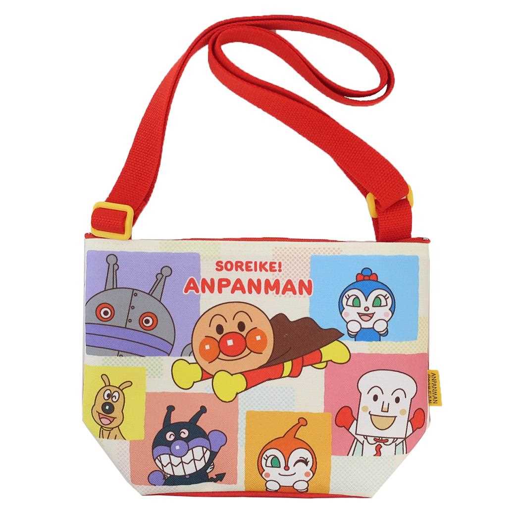 ショルダー ショルダーバッグ それゆけ アンパンマン ブロック柄 伊藤産業 子供 プレゼント ギフト アニメメール便可