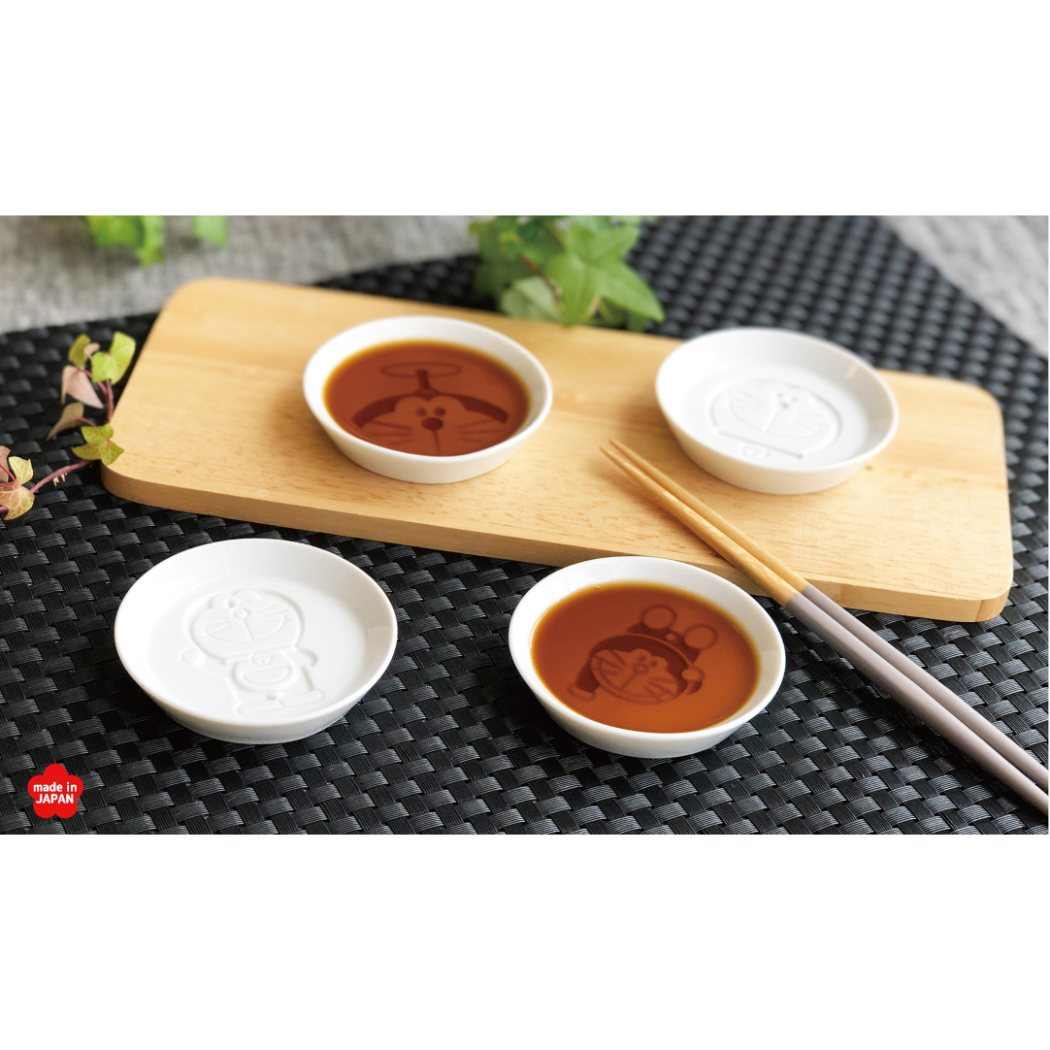小皿 絵柄が浮き出る 醤油皿 ドラえもん タケコプター 金正陶器 日本製 アニメ