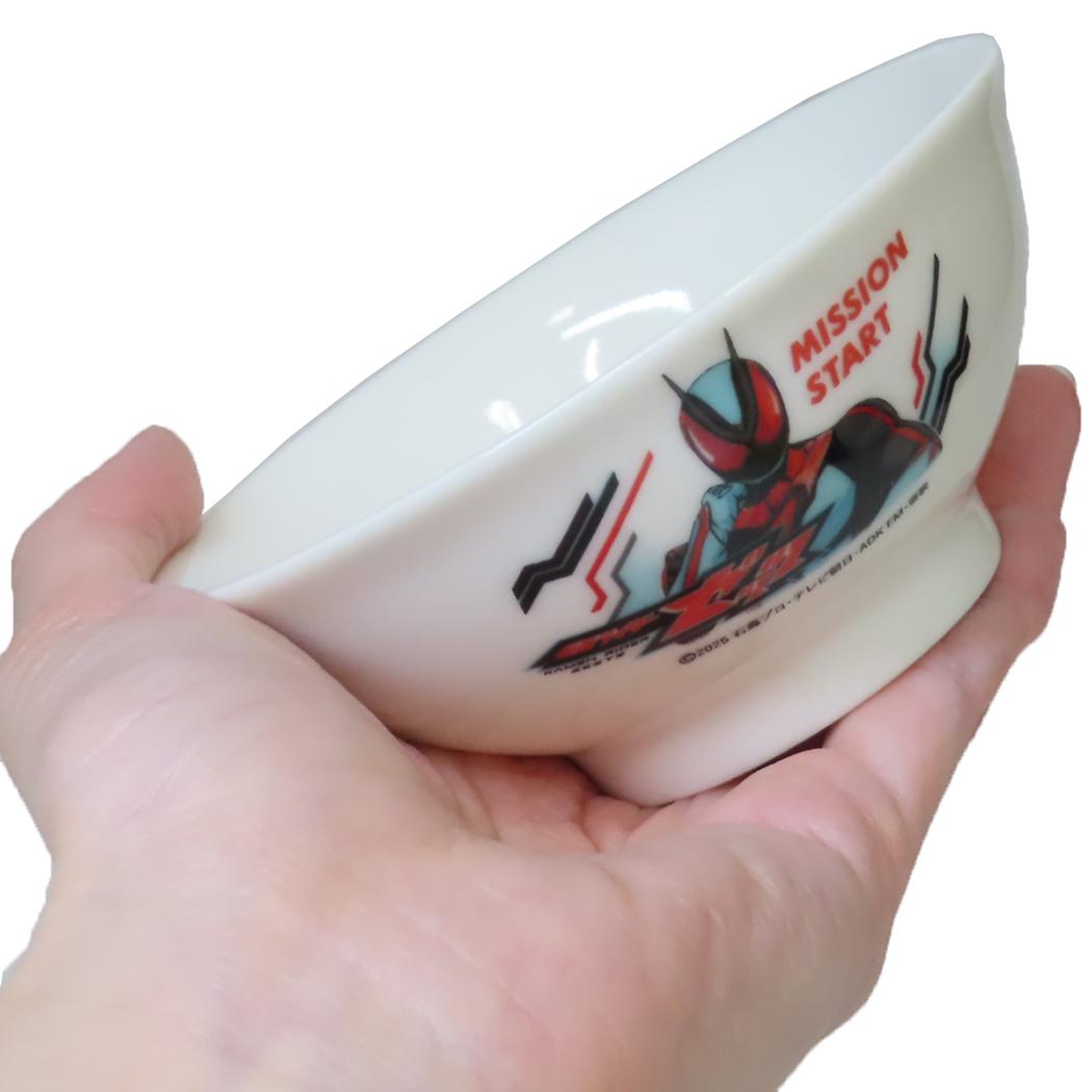 磁器製 ライスボウル 茶碗 仮面ライダーゼッツ 特撮ヒーロー 金正陶器 日本製 キッズ こども 食器
