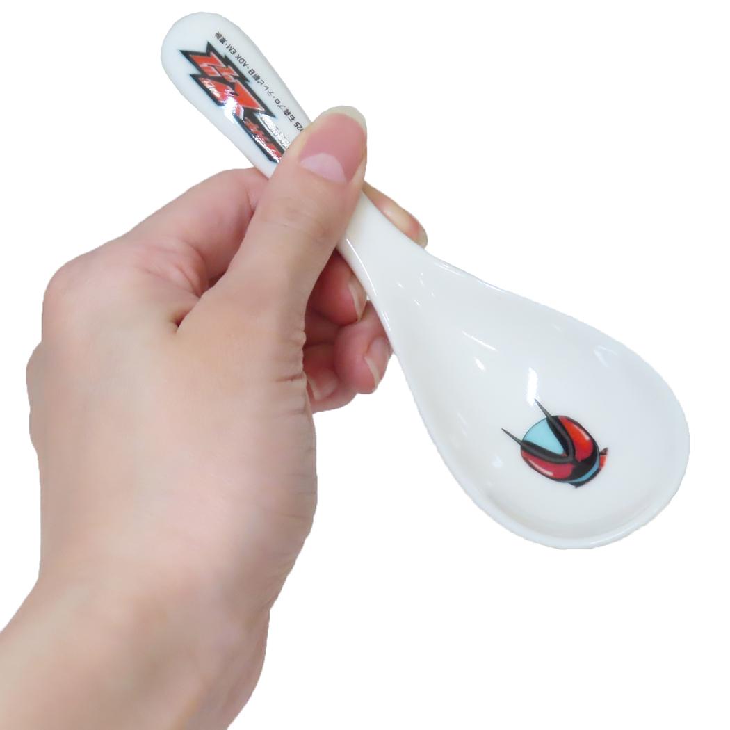 磁器製 レンゲ お鍋用品 仮面ライダーゼッツ 特撮ヒーロー 金正陶器 日本製 キッズ こども 食器