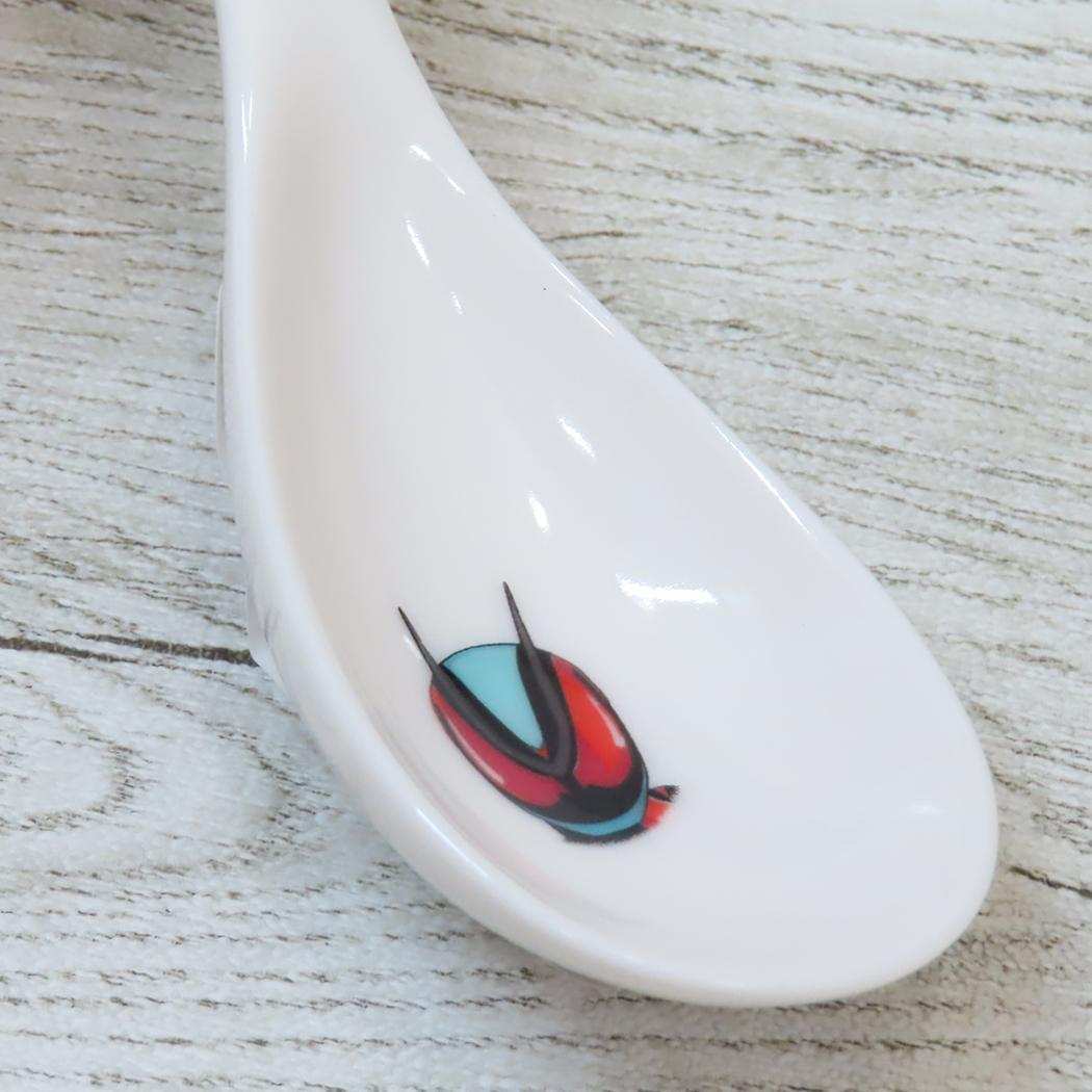 磁器製 レンゲ お鍋用品 仮面ライダーゼッツ 特撮ヒーロー 金正陶器 日本製 キッズ こども 食器