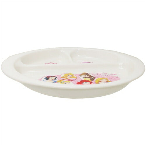こども ランチプレート キッズ仕切り付き食事皿 ディズニープリンセス Forever a Princess ディズニー 金正陶器 女の子向け 日本製
