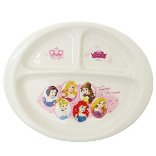 こども ランチプレート キッズ仕切り付き食事皿 ディズニープリンセス Forever a Princess ディズニー 金正陶器 女の子向け 日本製