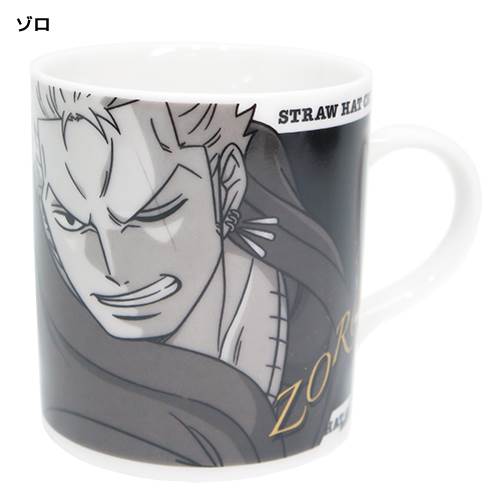 モノクロームマグ マグカップ ワンピース ルフィ チョッパー ゾロ サボ ロー ONE PIECE 金正陶器 日本製 磁器食器 アニメ