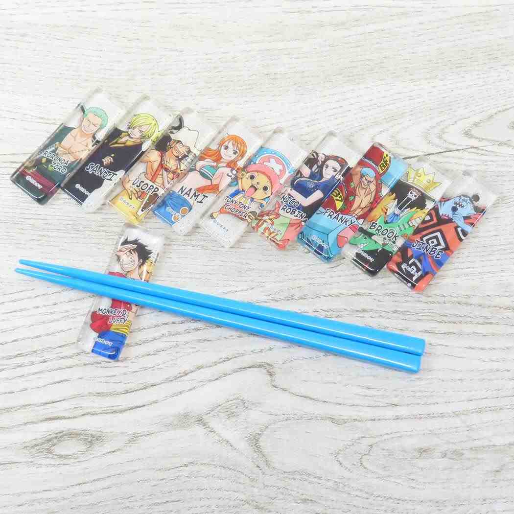 ガラス角箸置き 箸置き ワンピース ブルック 少年ジャンプ 金正陶器 はし置き チョップスティックレスト アニメメール便可