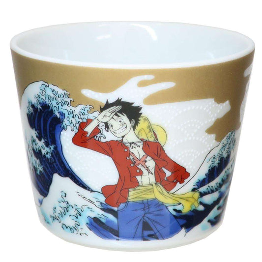 九谷焼 そばちょこ 小鉢 ワンピース 大波 ルフィ 少年ジャンプ 金正陶器 日本製 アニメ