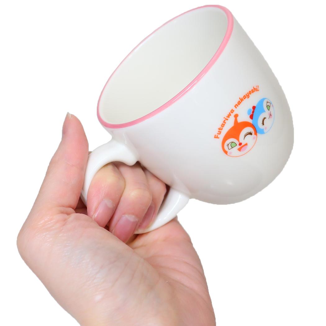 マグS ST キッズ食器 アンパンマン ドキンちゃん＆コキンちゃん 金正陶器 子ども 子供 かわいい アニメ