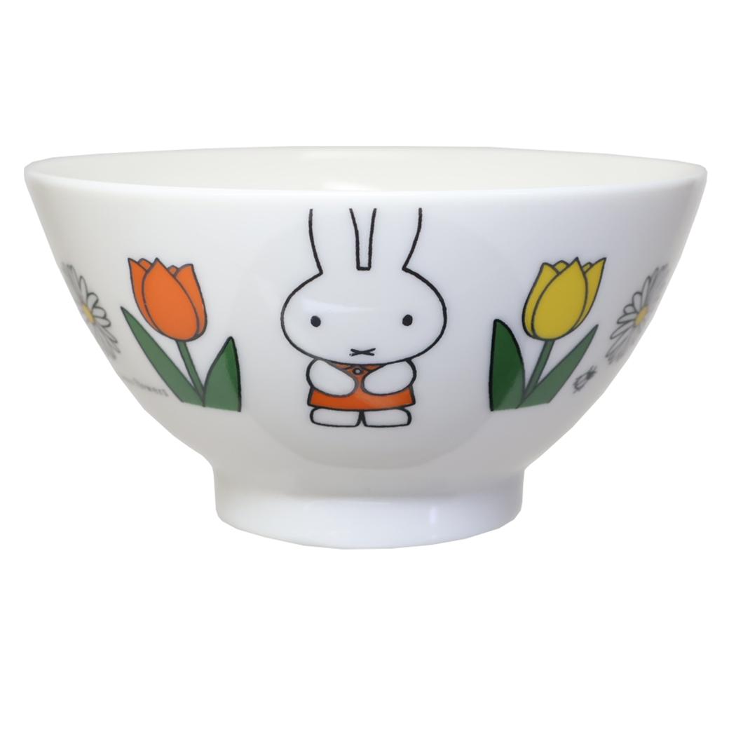 ミッフィー ライスボウル 茶碗 レトロフラワー ディックブルーナ 金正陶器 プレゼント ギフト 日本製 絵本キャラクター グッズ シネマコレクション