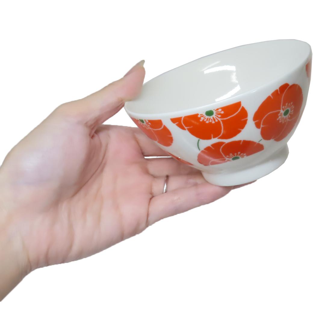 ライスボウル 茶碗 ミッフィー フラワーパターン レッド ディックブルーナ 金正陶器 日本製食器 絵本
