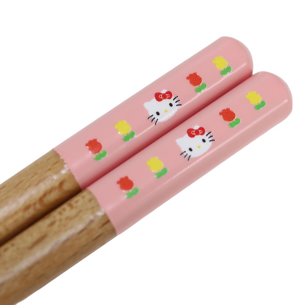 キャップカラー塗箸23cm おはし ハローキティ ピンク サンリオ 金正陶器 日本製食器 メール便可