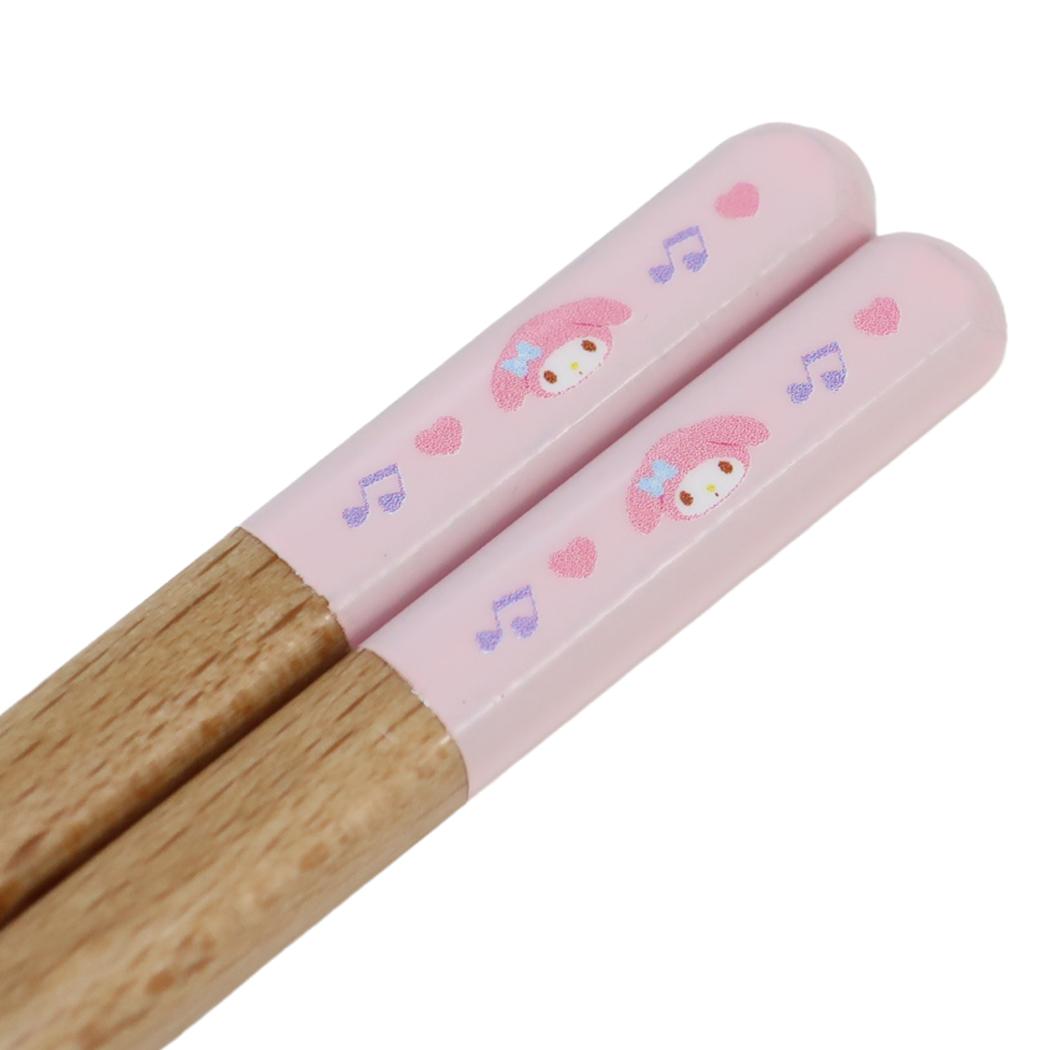 キャップカラー塗箸23cm おはし マイメロディ ライトピンク サンリオ 金正陶器 日本製食器 メール便可