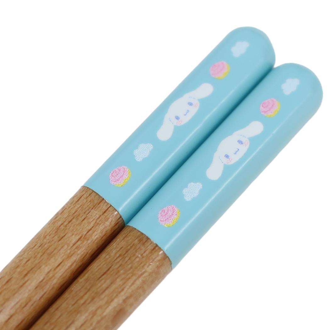 キャップカラー塗箸23cm おはし シナモロール ブルー サンリオ 金正陶器 日本製食器 メール便可