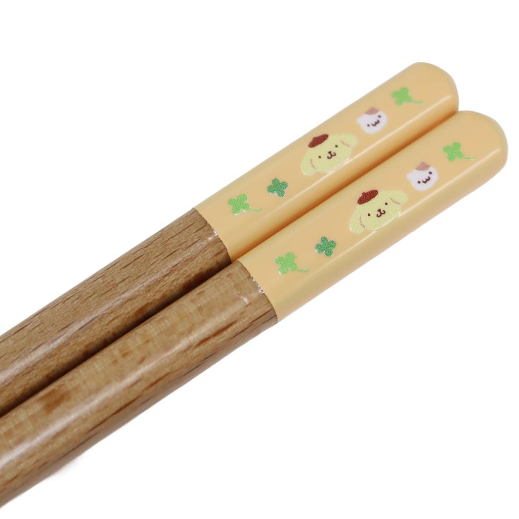 キャップカラー塗箸23cm おはし ポムポムプリン イエロー サンリオ 金正陶器 日本製食器 メール便可