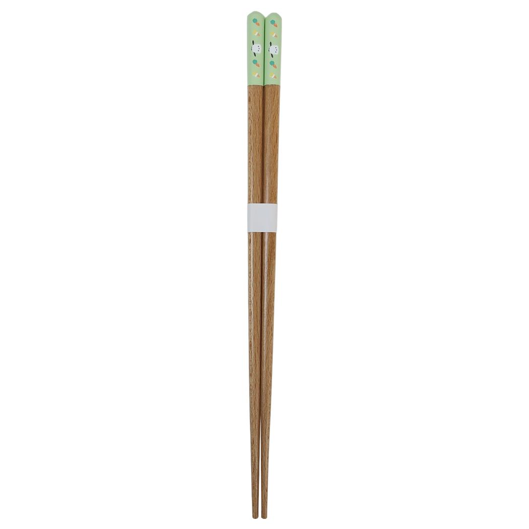 キャップカラー塗箸23cm おはし ポチャッコ ライトグリーン サンリオ 金正陶器 日本製食器 メール便可