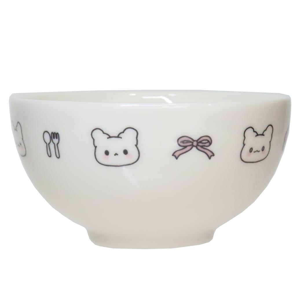 ライスボウル お茶碗 はなまるおばけ パステルPOP サンリオ 金正陶器 食器 かわいい