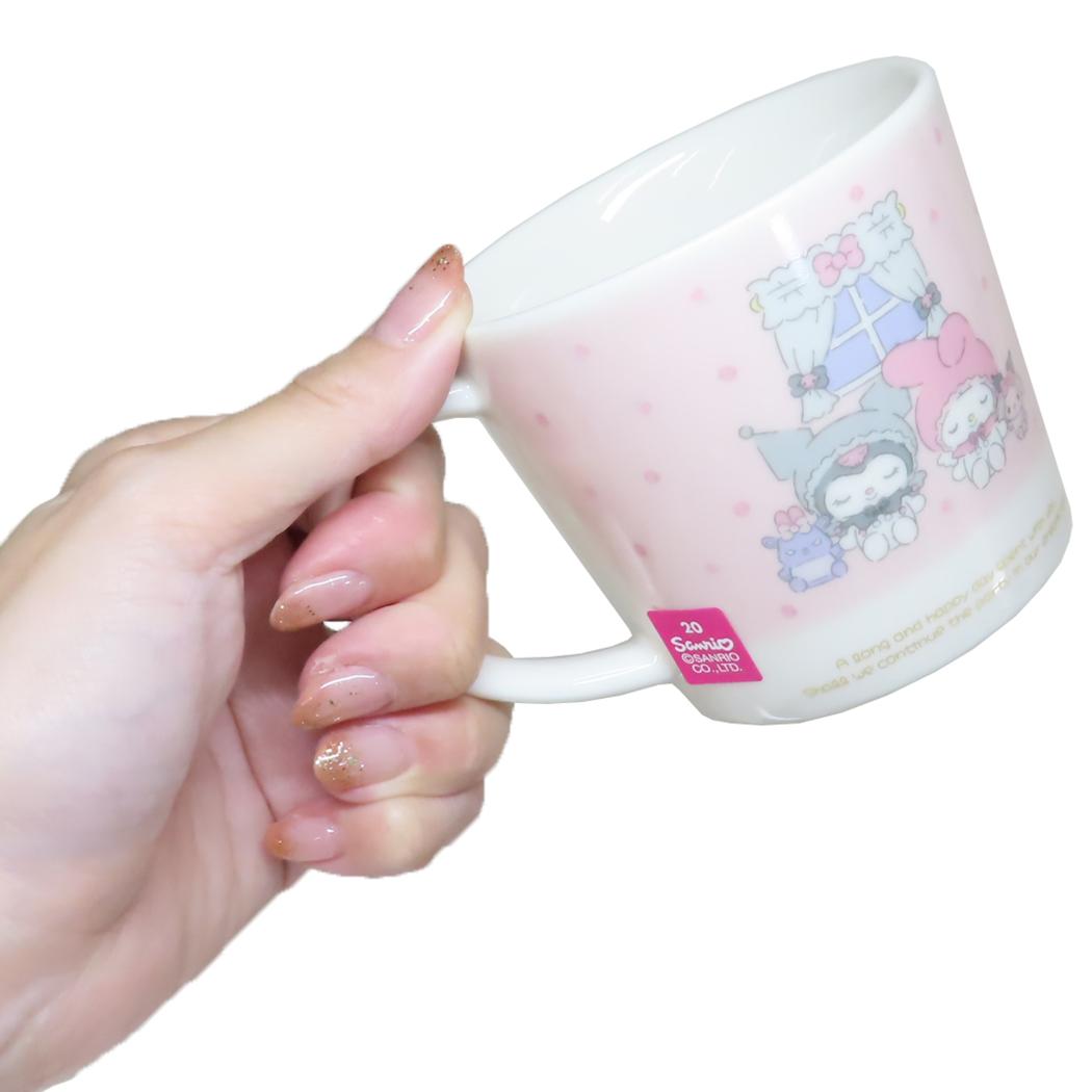 磁器製マグ マグカップ マイメロディ＆クロミ マイメロディ50th＆クロミ20th ピンク サンリオ 金正陶器 プレゼント ギフト 食器