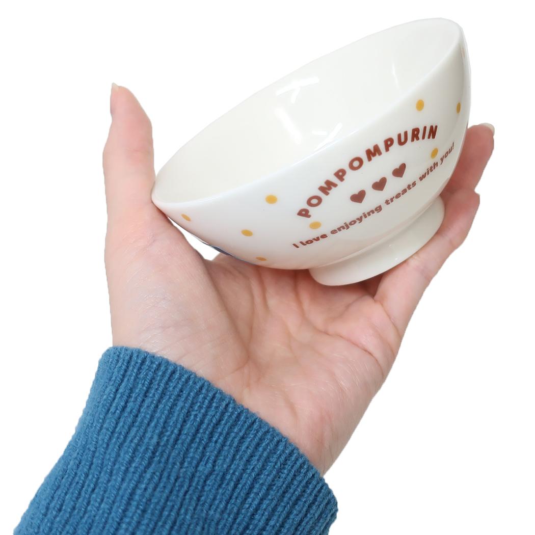 茶碗 キッズ食器 ポムポムプリン スイーツ＆ドット サンリオ 金正陶器 日本製食器