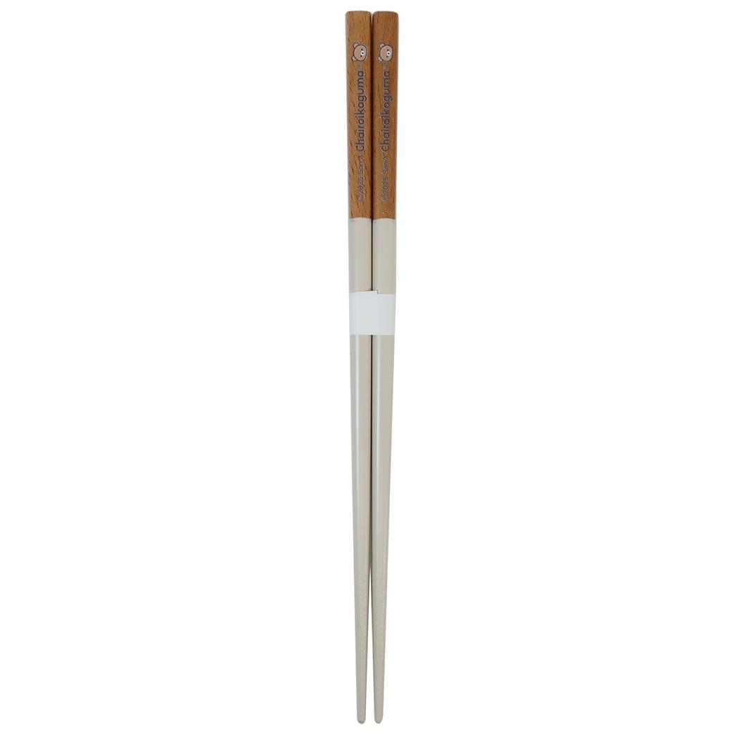 レッグカラー塗箸22.5cm おはし リラックマ チャイロイコグマ ベージュ サンエックス 金正陶器 日本製 メール便可