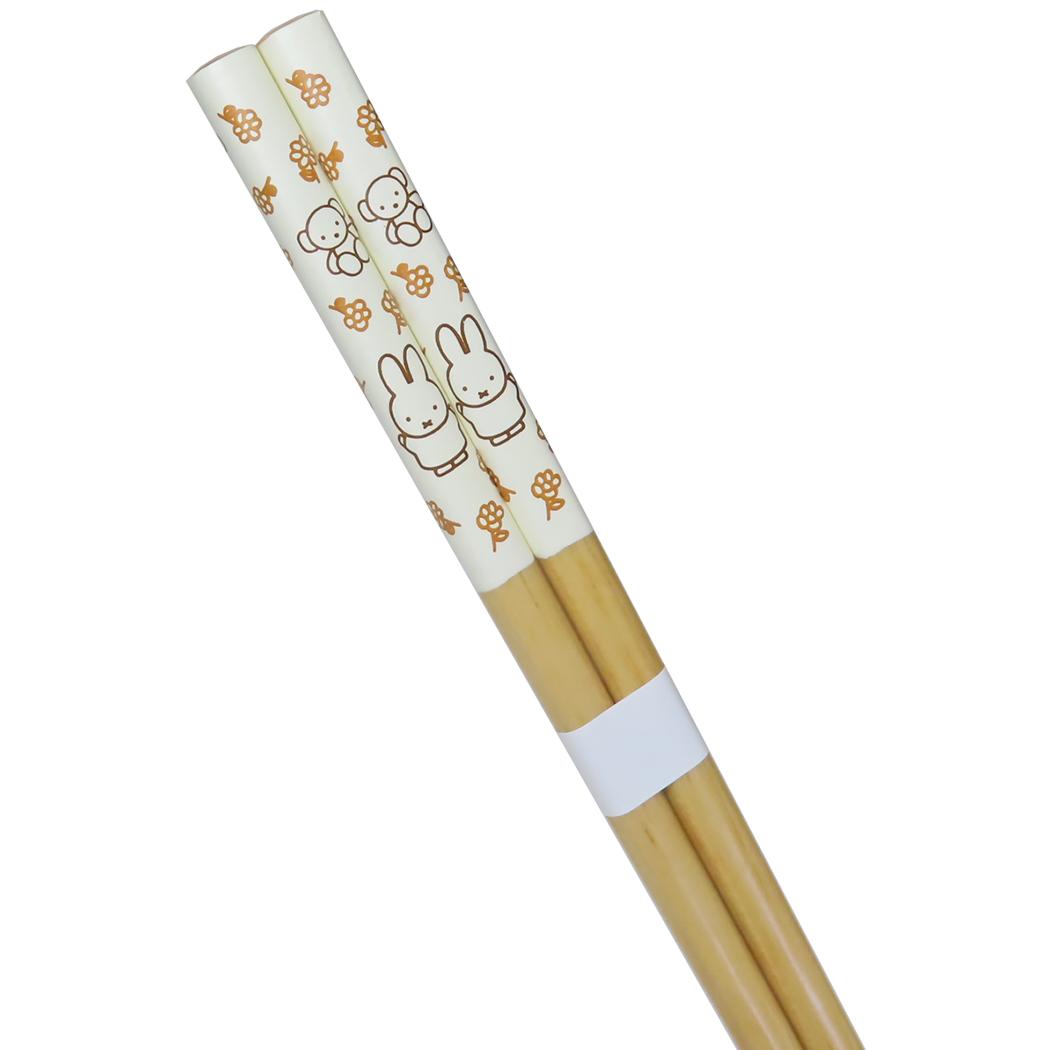塗箸21cm おはし ミッフィー ミッフィー＆テディベア ディックブルーナ 金正陶器 日本製食器 絵本