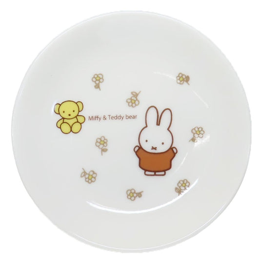 ミニプレート 小皿 ミッフィー ミッフィー＆テディベア ディックブルーナ 金正陶器 日本製食器 絵本