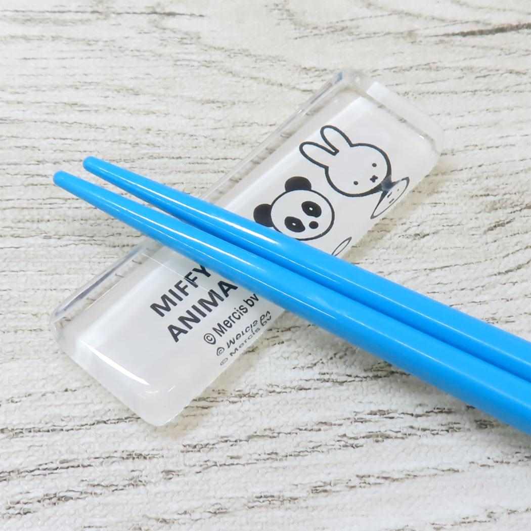 ガラス角箸置き はし置き ミッフィー MIFFY＆ANIMALS ディックブルーナ 金正陶器 プレゼント かわいい チョップスティックレスト 絵本メール便可