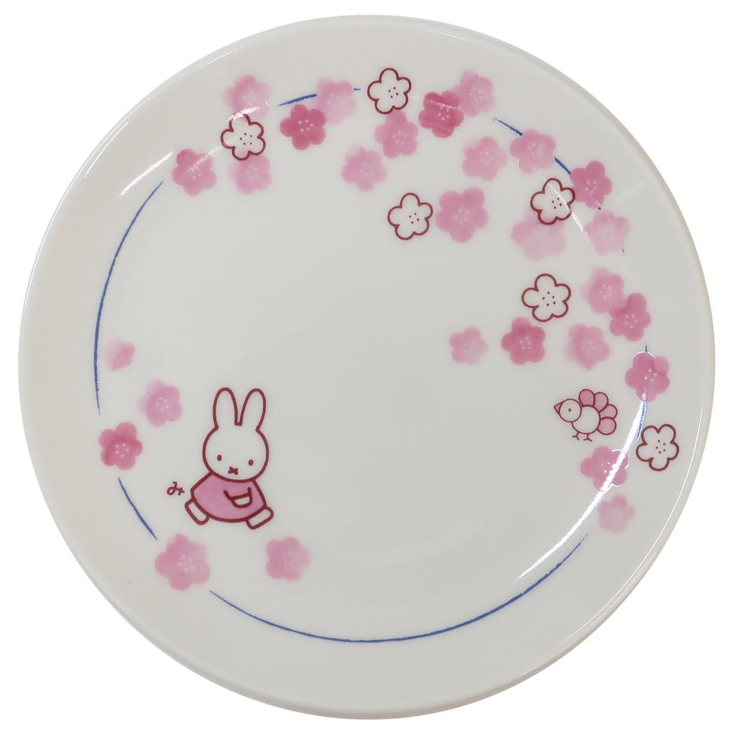 プレート 中皿 ミッフィー ほのか 花 ディックブルーナ 金正陶器 プレゼント 食器 絵本