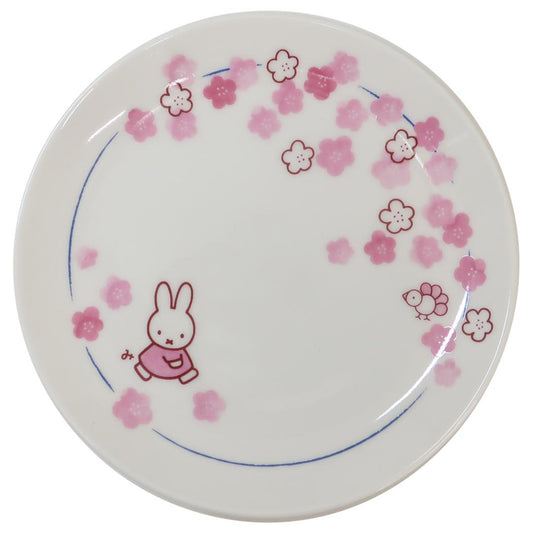 プレート 中皿 ミッフィー ほのか 花 ディックブルーナ 金正陶器 プレゼント 食器 絵本