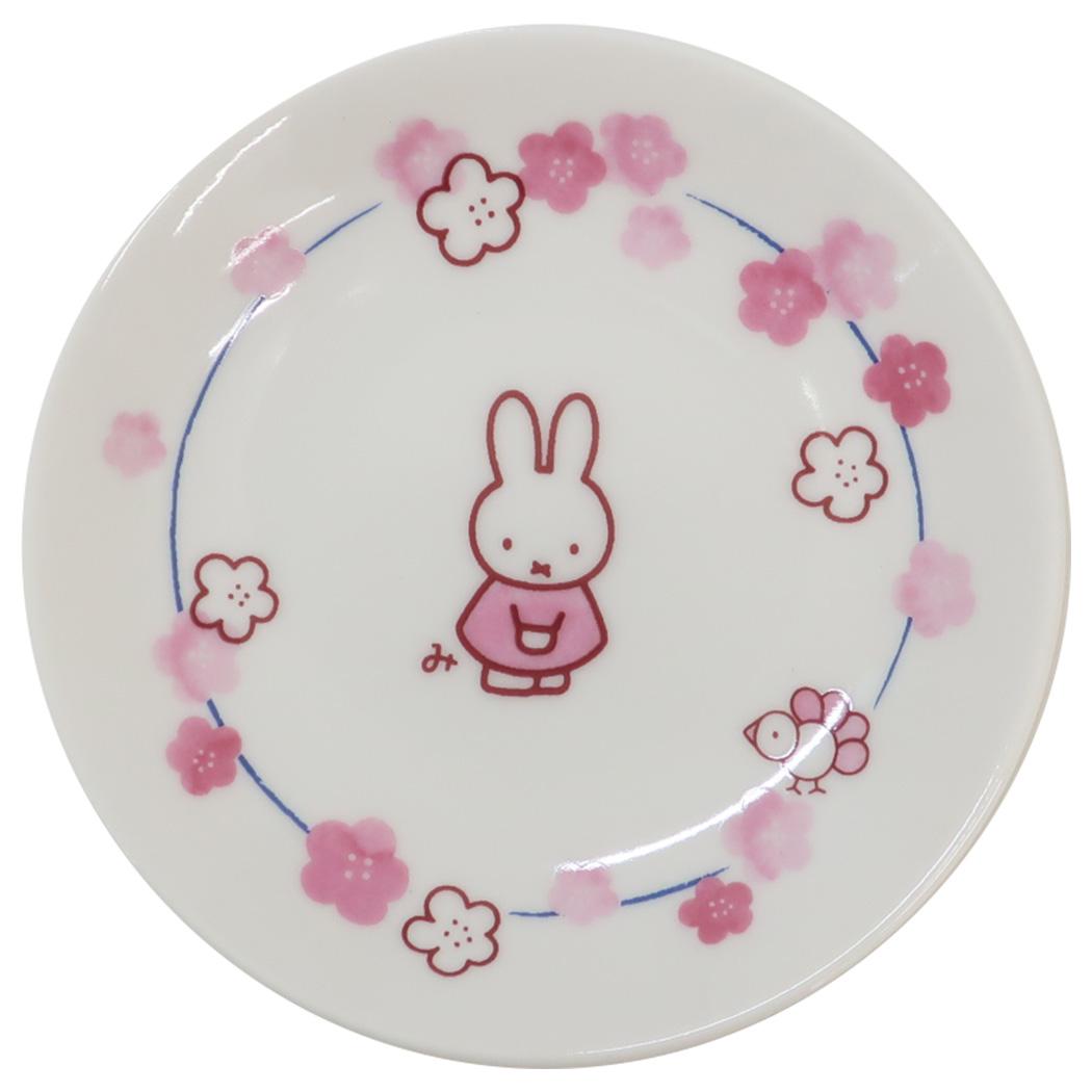 ミニプレート 小皿 ミッフィー ほのか 花 ディックブルーナ 金正陶器 プレゼント 食器 絵本