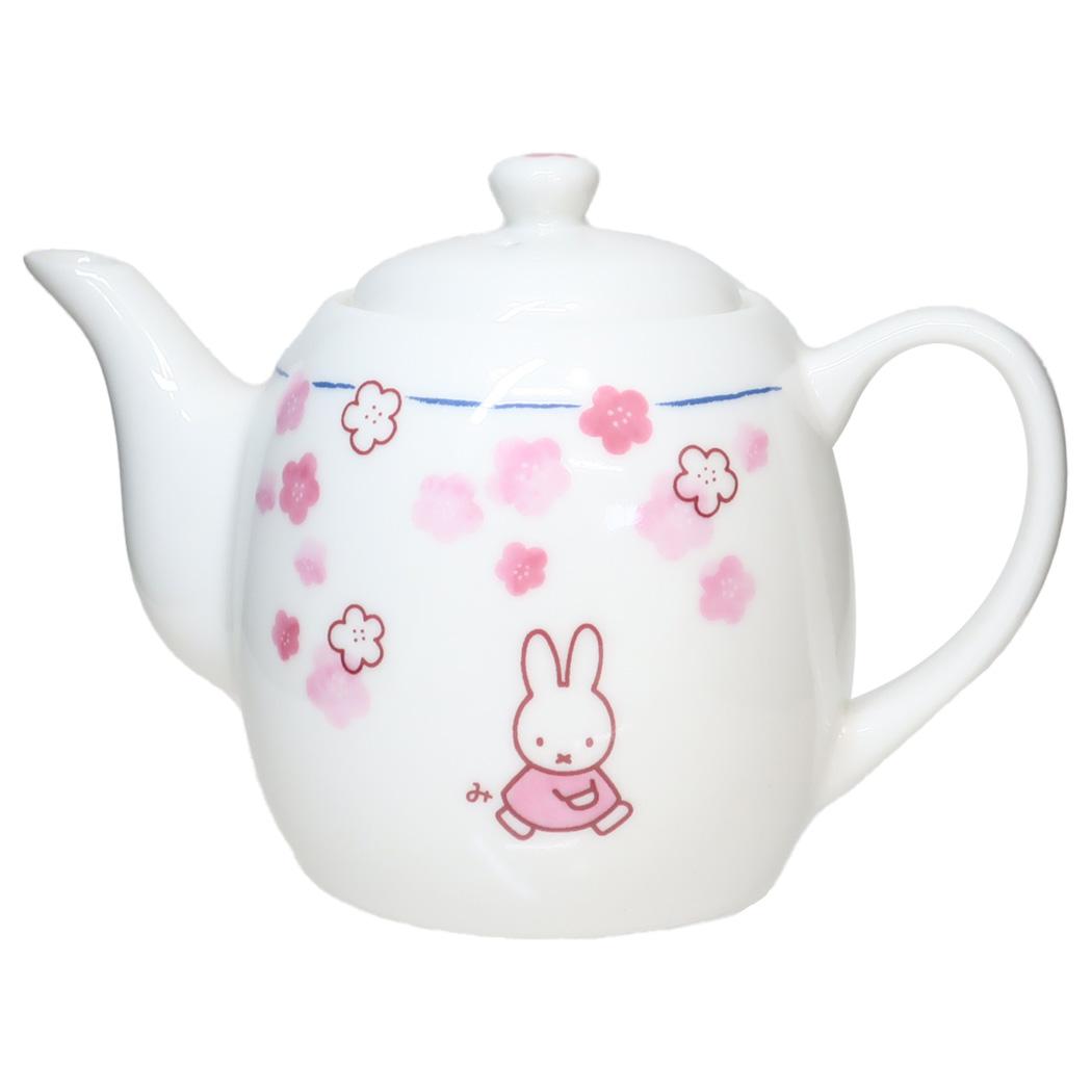 ポット 茶漉し付き 磁器製急須 ミッフィー ほのか 花 ディックブルーナ 金正陶器 プレゼント 食器 絵本
