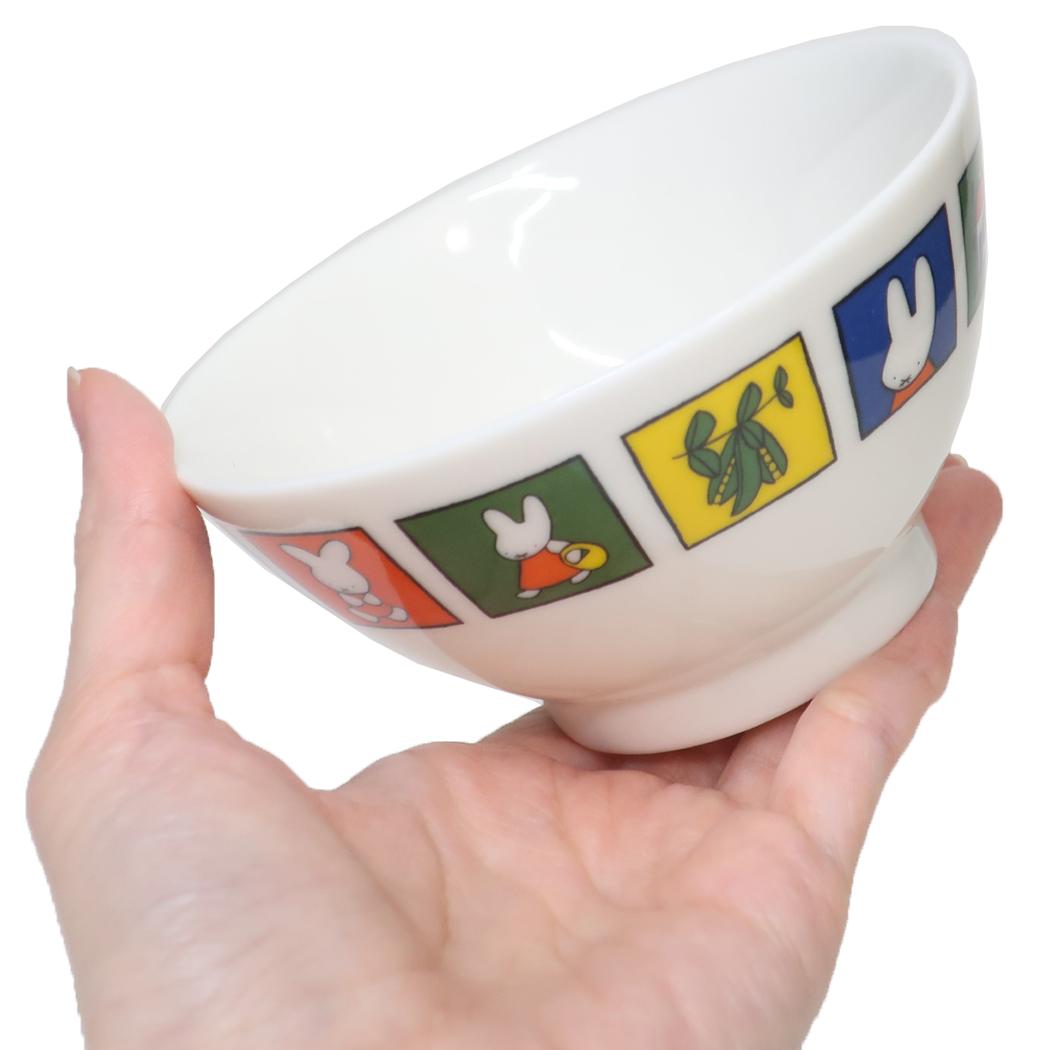 ライスボウル 茶碗 ミッフィー70th ナインチェ ディックブルーナ 金正陶器 お茶碗 日本製食器 絵本
