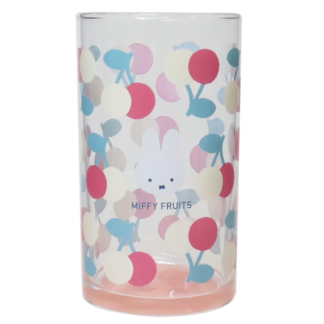 タンブラー ガラスコップ ミッフィー ピンク MIFFY FRUITS ディックブルーナ 金正陶器 プレゼント 絵本