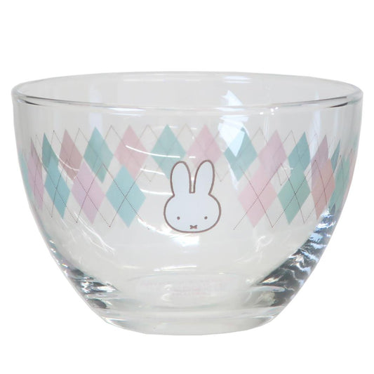 ミッフィー 食器 MIFFY CHECK シリーズ ガラスボウル ディックブルーナ 金正陶器