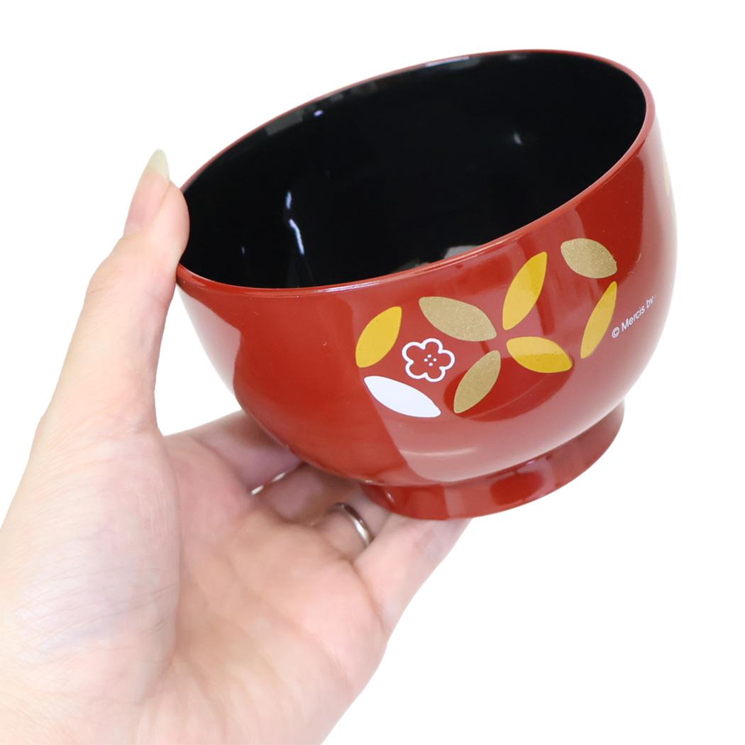 ミッフィー お椀 七宝紋 塗汁椀 赤 ディックブルーナ 金正陶器 日本製 絵本キャラクター グッズ シネマコレクション