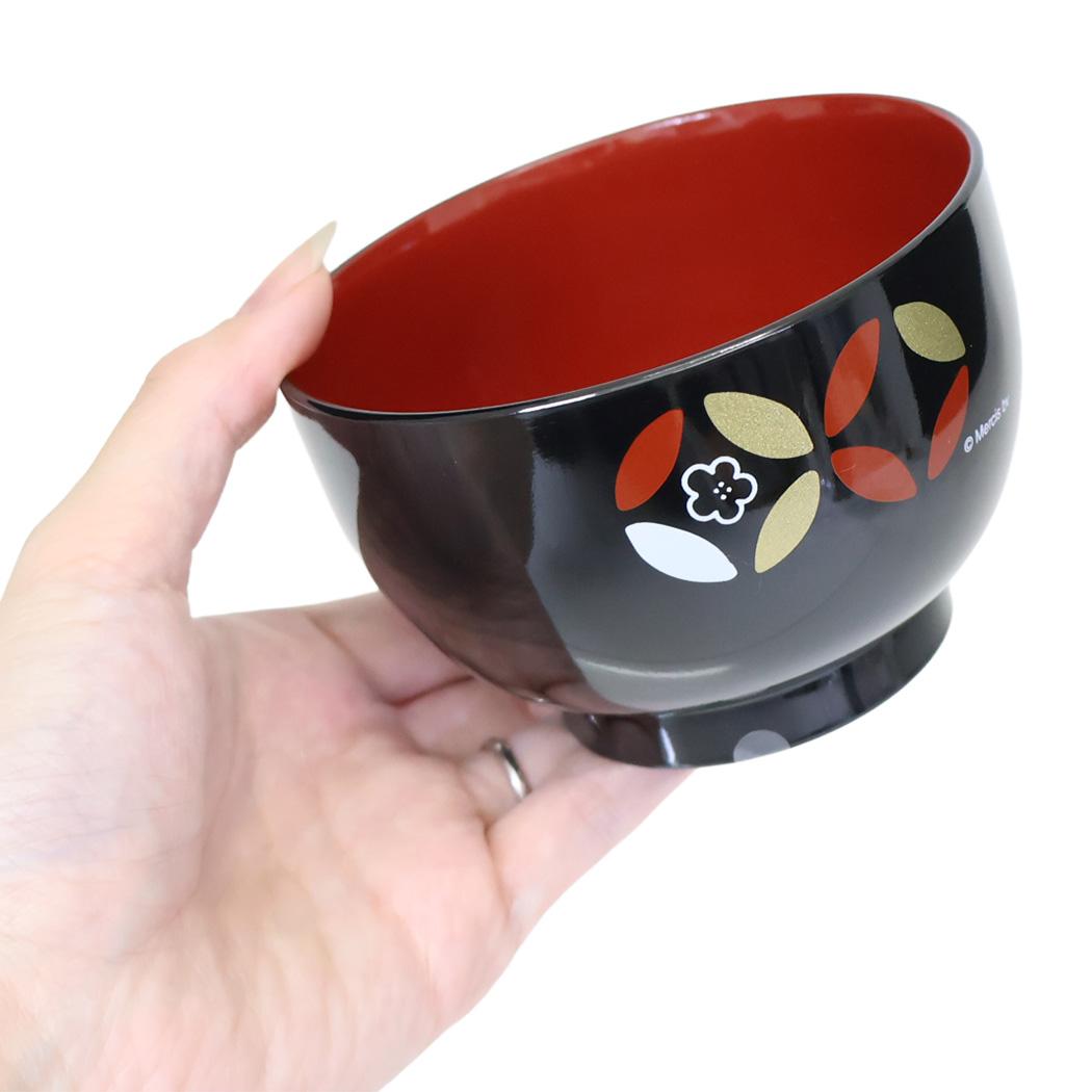 ミッフィー お椀 七宝紋 塗汁椀 黒 ディックブルーナ 金正陶器 日本製 絵本キャラクター グッズ シネマコレクション