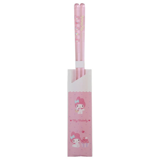 クリア箸23cm おはし マイメロディ シンプルキュート ライトピンク サンリオ 金正陶器 日本製食器 メール便可