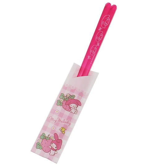 クリア箸 おはし マイメロディ ピンク サンリオ 金正陶器 23cm 日本製 メール便可