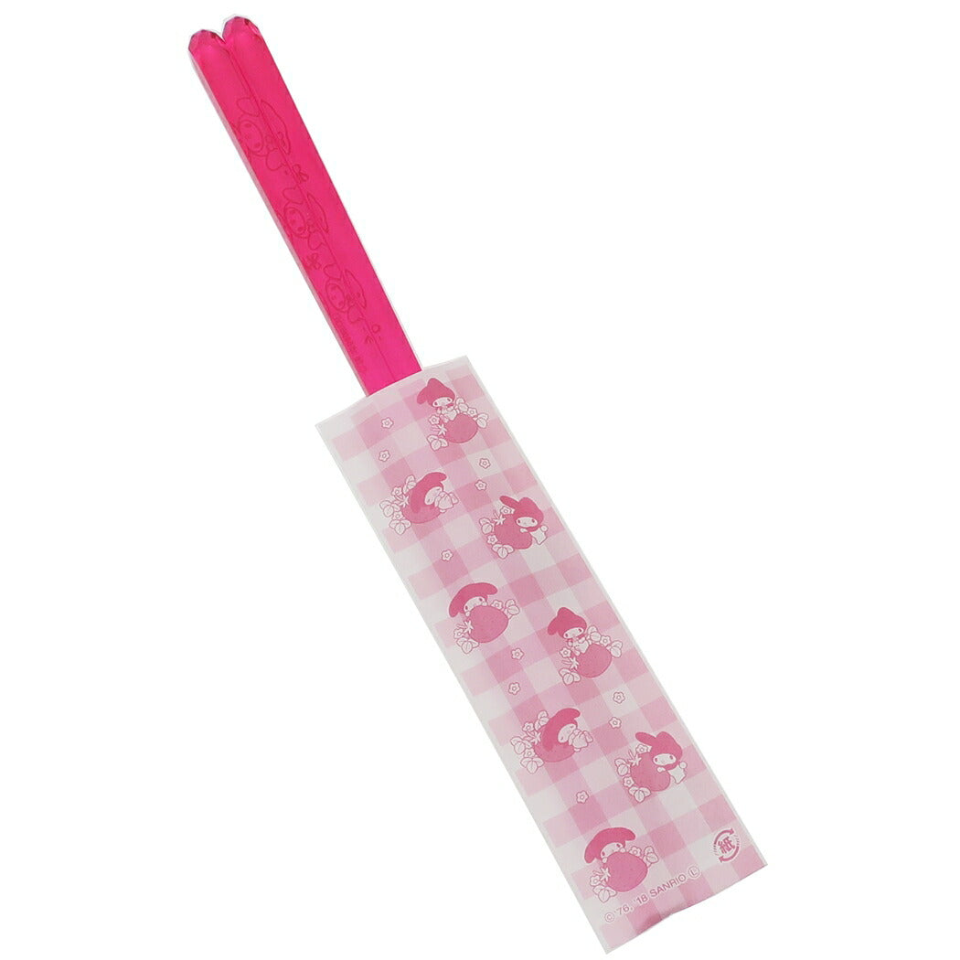 クリア箸 おはし マイメロディ ピンク サンリオ 金正陶器 23cm 日本製 メール便可