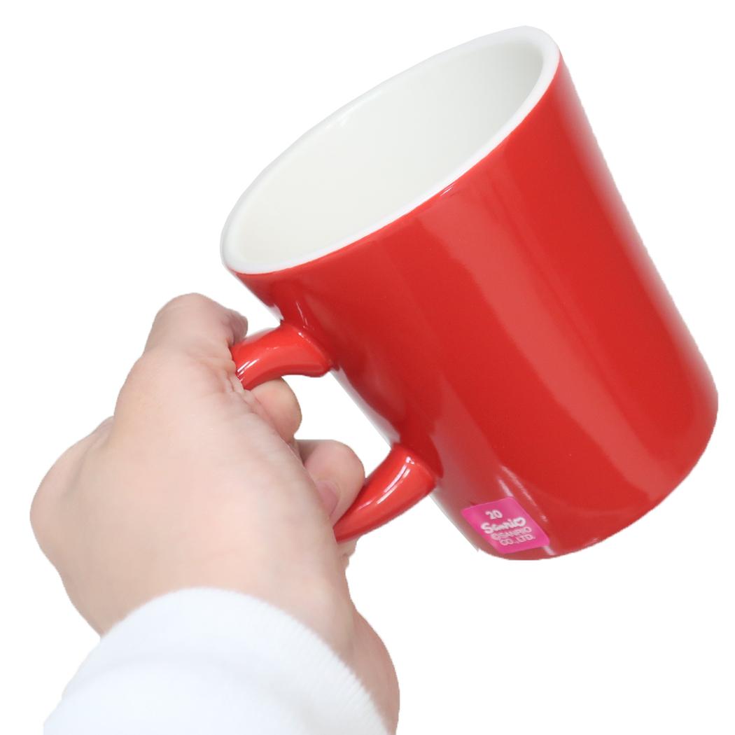 磁器製マグ マグカップ ハローキティ キティはいつもキミのそばに レッド サンリオ 金正陶器 プレゼント ギフト 食器