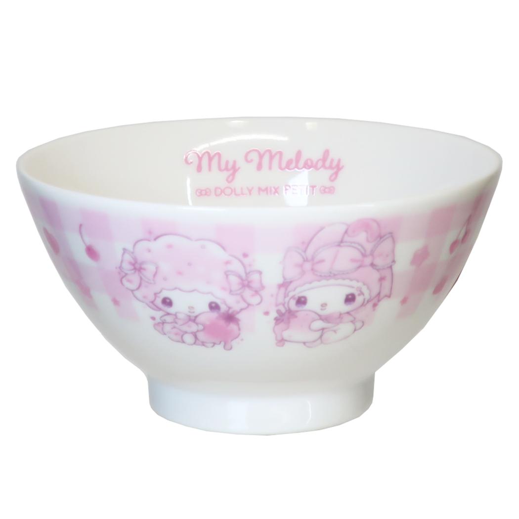 マイメロディxDolly Mix 茶碗 磁器製 ライスボウル サンリオ 金正陶器