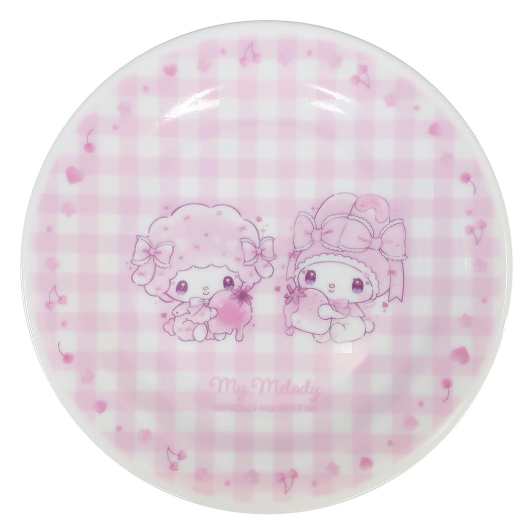 マイメロディxDolly Mix 中皿 磁器製 ケーキプレート サンリオ 金正陶器