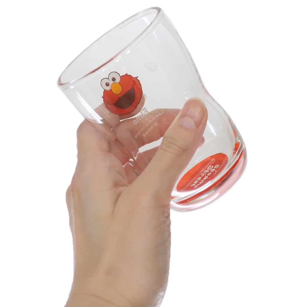 なかよしグラス ガラスコップ セサミストリート カラーフェイス エルモ 金正陶器 プレゼント グラスタンブラー