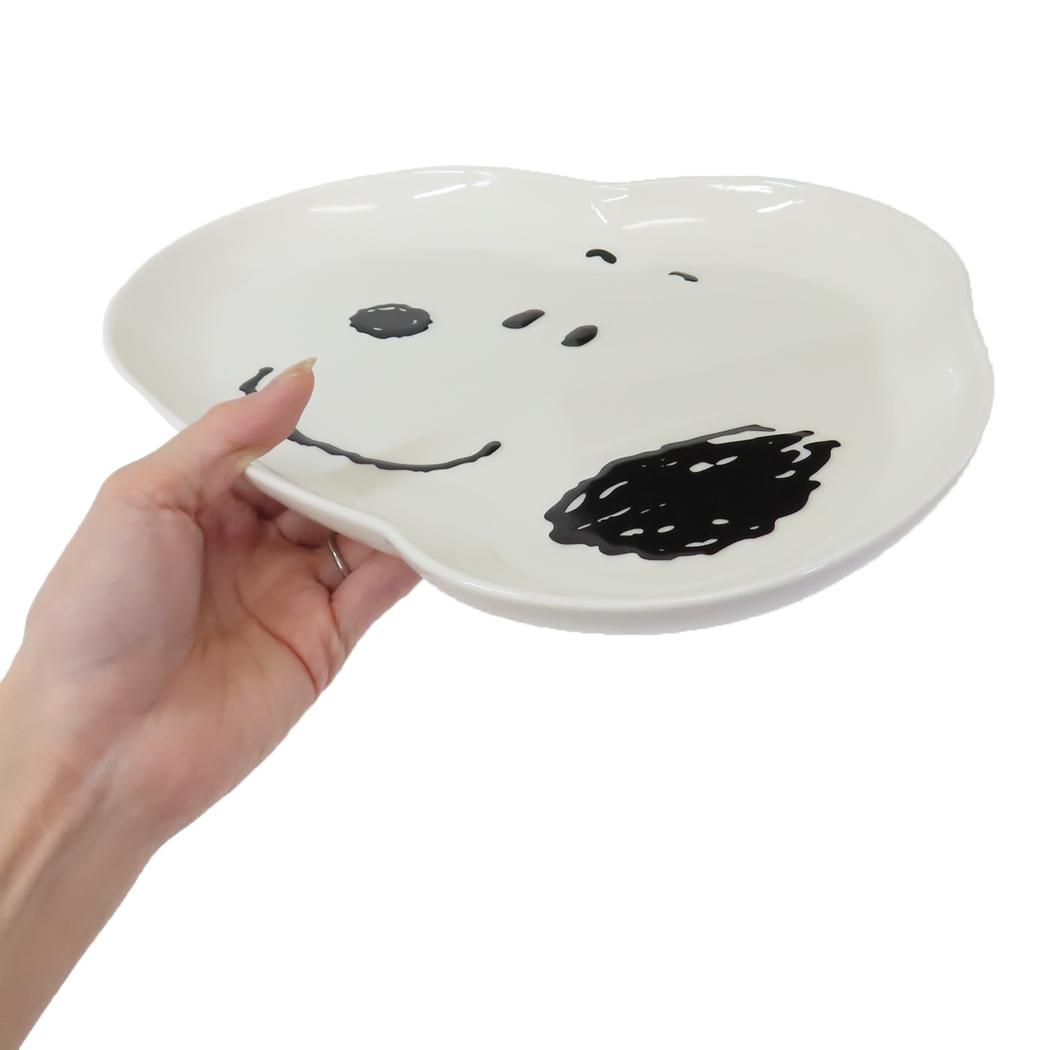ダイカットプレート 中皿 スヌーピー フェイス L ピーナッツ 金正陶器 プレゼント ギフト