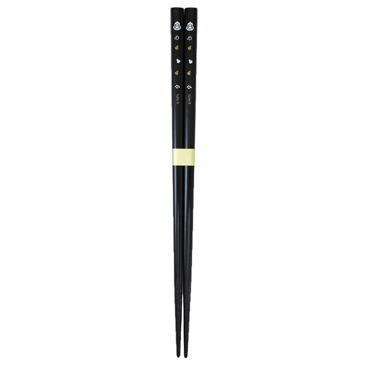 塗箸23cm 黒 おはし スヌーピー 福ひょうたん ピーナッツ 金正陶器 日本製 メール便可