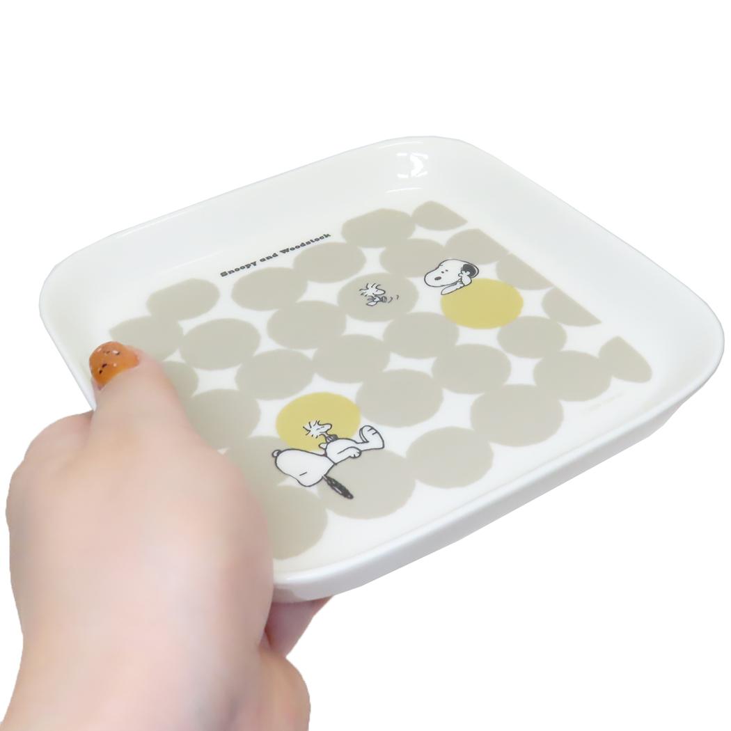 スクエアトレー 角皿 スヌーピー バルーン ピーナッツ 金正陶器 日本製食器
