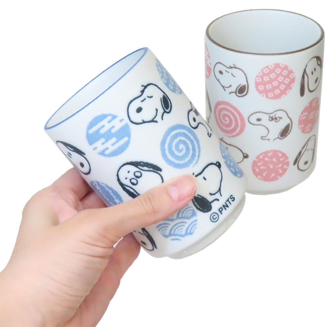 湯呑 湯のみ スヌーピー 和柄紋 ピーナッツ 金正陶器 プレゼント ギフト
